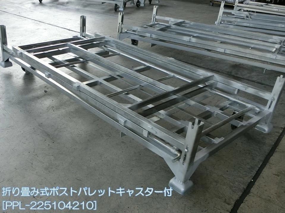 新品折り畳み式ポストパレットキャスター付